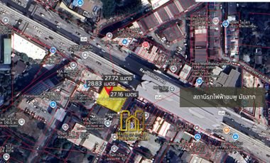 **ขายที่ดินหัวมุมทำเลทอง! ใกล้รถไฟฟ้าสถานีมัยลาภ พื้นที่ 195 ตร.วา เพียง 58.5 ล้านบาท**