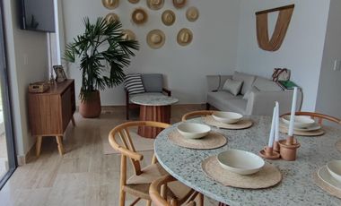 Deptos. en Playa San Benito, Yuc. en VENTA en el Km. 24.5 carretera Chicxulub Puerto - Telchac de 2 y 3 recámaras🛏️, más cuarto de servicio.