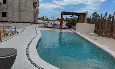 Deptos. en Playa San Benito, Yuc. en VENTA en el Km. 24.5 carretera Chicxulub Puerto - Telchac de 2 y 3 recámaras🛏️, más cuarto de servicio.