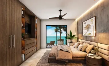 PROGRESO YUCATAN BEACHFRONT APARTMENT WITH MARINA AND PRIVATE BEACH