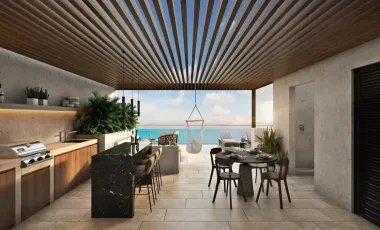 DEPARTAMENTO FRENTE A LA PLAYA PROGRESO YUCATAN CON MARINA