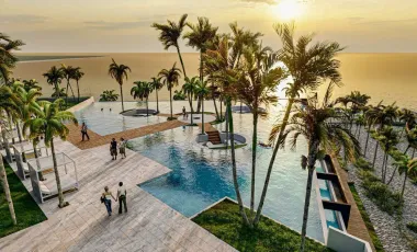 DEPARTAMENTO FRENTE A LA PLAYA PROGRESO YUCATAN CON MARINA