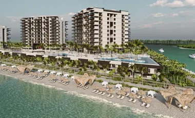 DEPARTAMENTO FRENTE A LA PLAYA PROGRESO YUCATAN CON MARINA