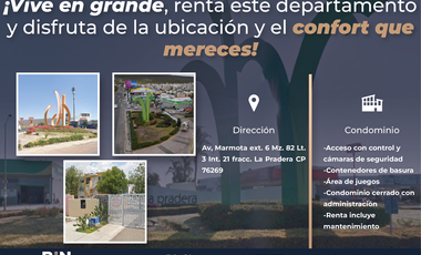 DEPARTAMENTO AMUEBLADO, EN COND. SEGURO