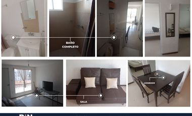 DEPARTAMENTO AMUEBLADO, EN COND. SEGURO