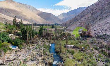 Terreno de 4.75 ha, 340 metros de orilla de río. Montegrande, Valle del Elqui. $600 mm