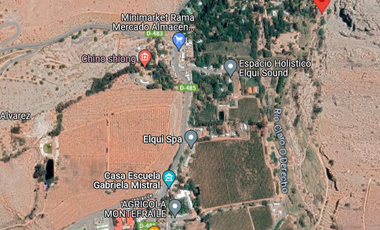 Terreno de 4.75 ha, 340 metros de orilla de río. Montegrande, Valle del Elqui. $600 mm