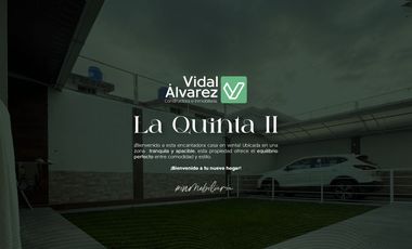PROPIEDAD DE VENTA EN LA QUINTA