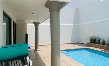 RENTA | CASA MODERNA CON ALBERCA FRACCIONAMIENTO COSTA DE ORO