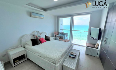 Departamento 2 dormitorios amoblado frente al mar en venta, sector playa Murciélago, Manta Ecuador