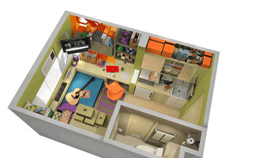OK for BANK LOAN - Studio Type Condo for Sale in STUDIO TWO Alabang