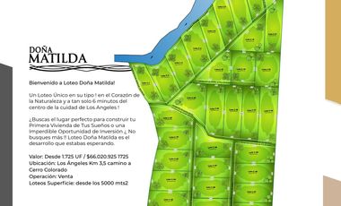 LOTEO DOÑA MATILDA A MINUTOS DEL CENTRO DE LOS ANGELES
