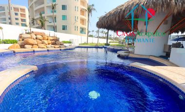 Hermoso departamento en venta en condominio con club de playa