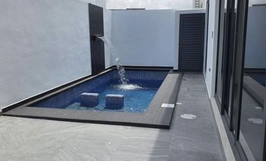 CASA EN VENTA EN MAZATLAN CON ALBERCA PROPIA EN PRIVADA CON GYM Y ALBERCA A SOLO PASOS DE LA PLAYA (SECTOR CERRITOA) 4 RECAMARAS