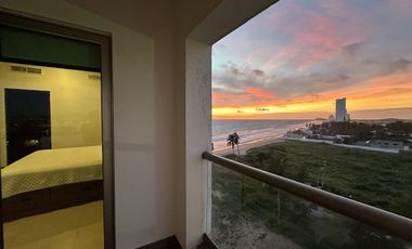 EN VENTA DEPARTAMENTO FRENTE AL MAR EN MAZATLAN DE TRES RECAMARAS (SECTOR CERRITOS) TORRE ESCONDIDO TOWER, CON ALBERCA, CANCHA DE PADEL, GYM, 193 M2