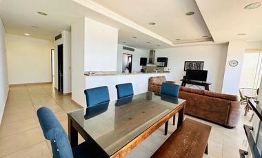 EN VENTA DEPARTAMENTO FRENTE AL MAR EN MAZATLÁN (SECTOR CERRITOS), DE DOS RECAMARAS C/U CON BAÑO COMPLETO, ALBERCA, SAUNA, GYM Y VISTA HERMOSA AL MAR