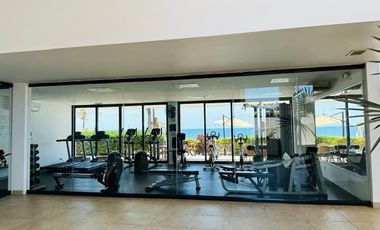 EN VENTA DEPARTAMENTO FRENTE AL MAR EN MAZATLÁN (SECTOR CERRITOS), DE DOS RECAMARAS C/U CON BAÑO COMPLETO, ALBERCA, SAUNA, GYM Y VISTA HERMOSA AL MAR