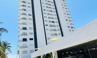 EN VENTA DEPARTAMENTO FRENTE AL MAR EN MAZATLÁN (SECTOR CERRITOS), DE DOS RECAMARAS C/U CON BAÑO COMPLETO, ALBERCA, SAUNA, GYM Y VISTA HERMOSA AL MAR