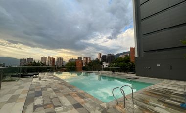 Apto poblado San Lucas con vista panoramica piso alto