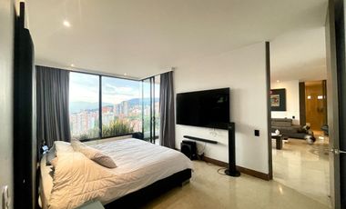 Apto poblado San Lucas con vista panoramica piso alto