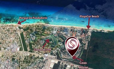 Casa con jardín y alberca privada, en venta, Playacar Fase II, Playa del Carmen.