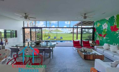 Casa en renta vacacional para 10 personas. Con alberca privada y vista campo de golf