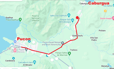 Cabaña a 5min de Caburgua con visita Volcán