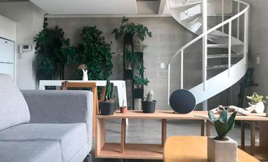 Precioso loft con recamara master de doble altura