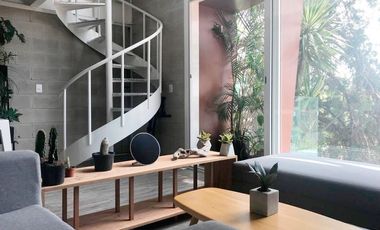 Precioso loft con recamara master de doble altura