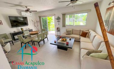 Casa con terraza con salida al jardín y áreas comunes. Incluye sistema de agua potable en toda la casa 100% purificada