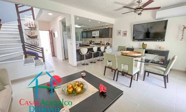 Casa con terraza con salida al jardín y áreas comunes. Incluye sistema de agua potable en toda la casa 100% purificada