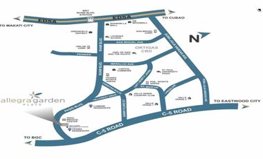 FOR SALE CONDO IN PASIG ALLEGRA GARDEN PLACE NEAR ESTANCIA MALL, AYALA MALLS THE 30TH,, SM Aura