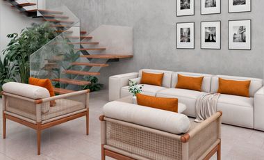 Casa con jardín y alberca privada, en venta, Mayakoba, Playa del Carmen.