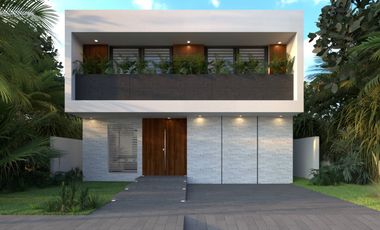 Casa con jardín y alberca privada, en venta, Mayakoba, Playa del Carmen.