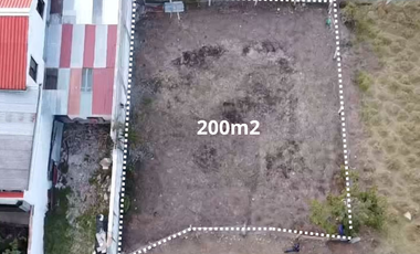 VENTA DE TERRENO PLANO CON 200M2 UBICADO EN RICAURTE, COLEGIO MILITAR