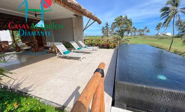 Hermosa casa con alberca privada y vista al campo de golf Tres Vidas