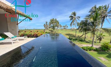 Hermosa casa con alberca privada y vista al campo de golf Tres Vidas