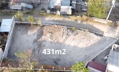 Venta de terreno con 431m  Ubicada cerca de la revisión vehicular de  Capulispamba-Cuenca