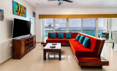 Departamento con vista al mar,  Alberca, en venta, Zona Hotelera Norte, Cozumel.