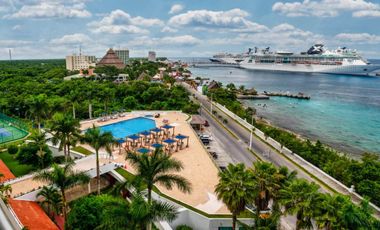Departamento con vista al mar,  Alberca, en venta, Zona Hotelera Norte, Cozumel.