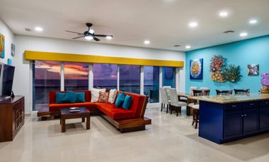 Departamento con vista al mar,  Alberca, en venta, Zona Hotelera Norte, Cozumel.