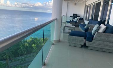 Departamento con vista al mar,  Alberca, en venta, Zona Hotelera Norte, Cozumel.