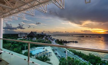 Departamento con vista al mar,  Alberca, en venta, Zona Hotelera Norte, Cozumel.