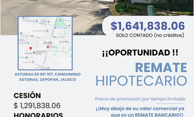 Oportunidad, casa de remate bancario, Condominio Asturias, Zapopan, Jal.