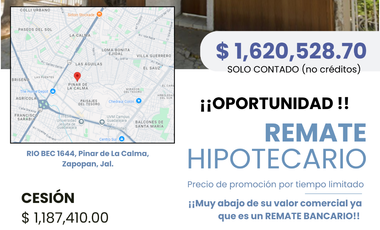 Oportunidad Casa de Remate Bancario !! Pinar de la Calma, Zapopan, Jal.