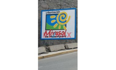 Terreno En Venta En Huampani Lugar Estrategico