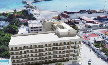 Loft con rooftop y alberca común en venta, Frente al Mar, Puerto Morelos