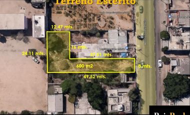 Renta Terreno cerca de Malecon 600 m2