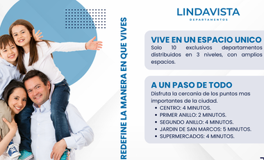 DEPARTAMENTOS EN VENTA AL SUR EN LINDAVISTA, AGUASCALIENTES