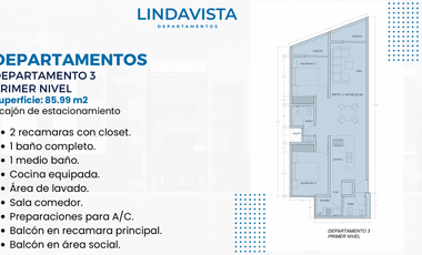 DEPARTAMENTOS EN VENTA AL SUR EN LINDAVISTA, AGUASCALIENTES